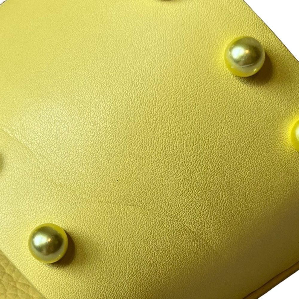 Stuart Weitzman Sunny Yellow Studded Slide Sandals - Picture 6 of 10